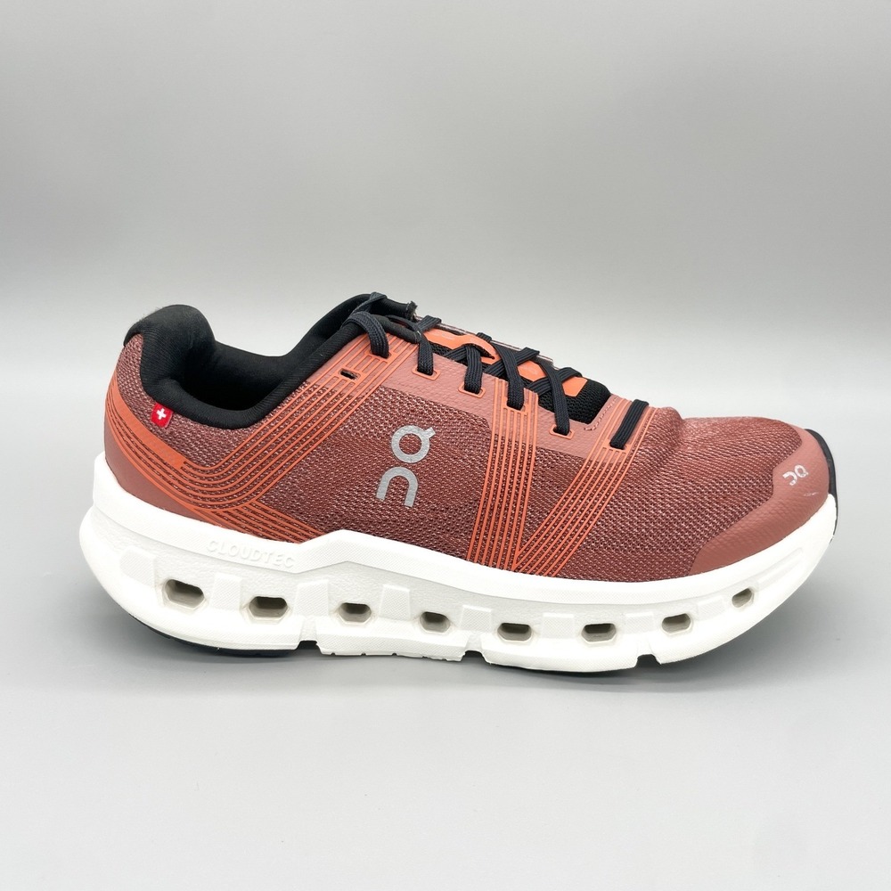 On Cloudgo Womens 8.5 Rust Orange Black Road Running Shoes Sneakers Gym Trainer